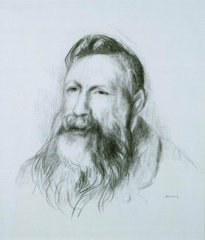 Portrait of Rodin by Pierre Auguste Renoir